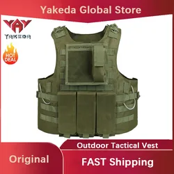 YAKEDA Tactical Vest Multifunctional Outdoor Tactical Amphibious Vest CS Camouflage Equipment Training Uniform Vest