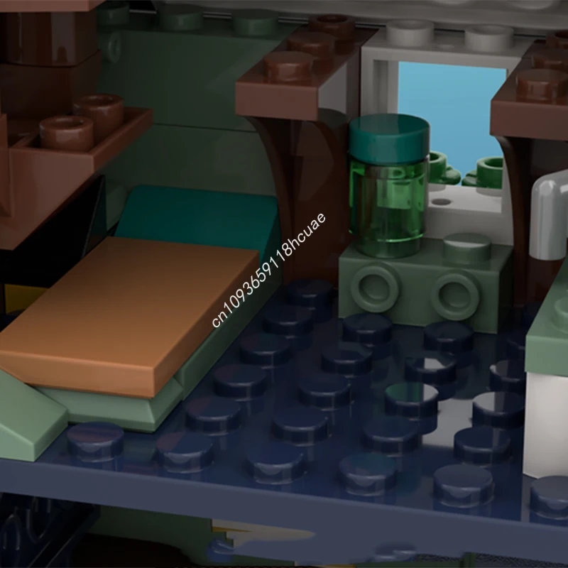 311pcs MOC Middeleeuws Herenhuis Kasteel Inspirerende DIY Creatieve Architectuur Bouwpakket voor Geschoolde Fans Kerstcadeau