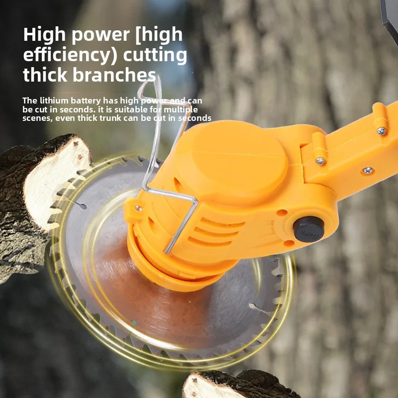 Elektrischer Rasenmäher für den Haushalt, kleiner Lithium-Batterie-Rasenmäher, multifunktionaler Rasenmäher mit hoher Leistung