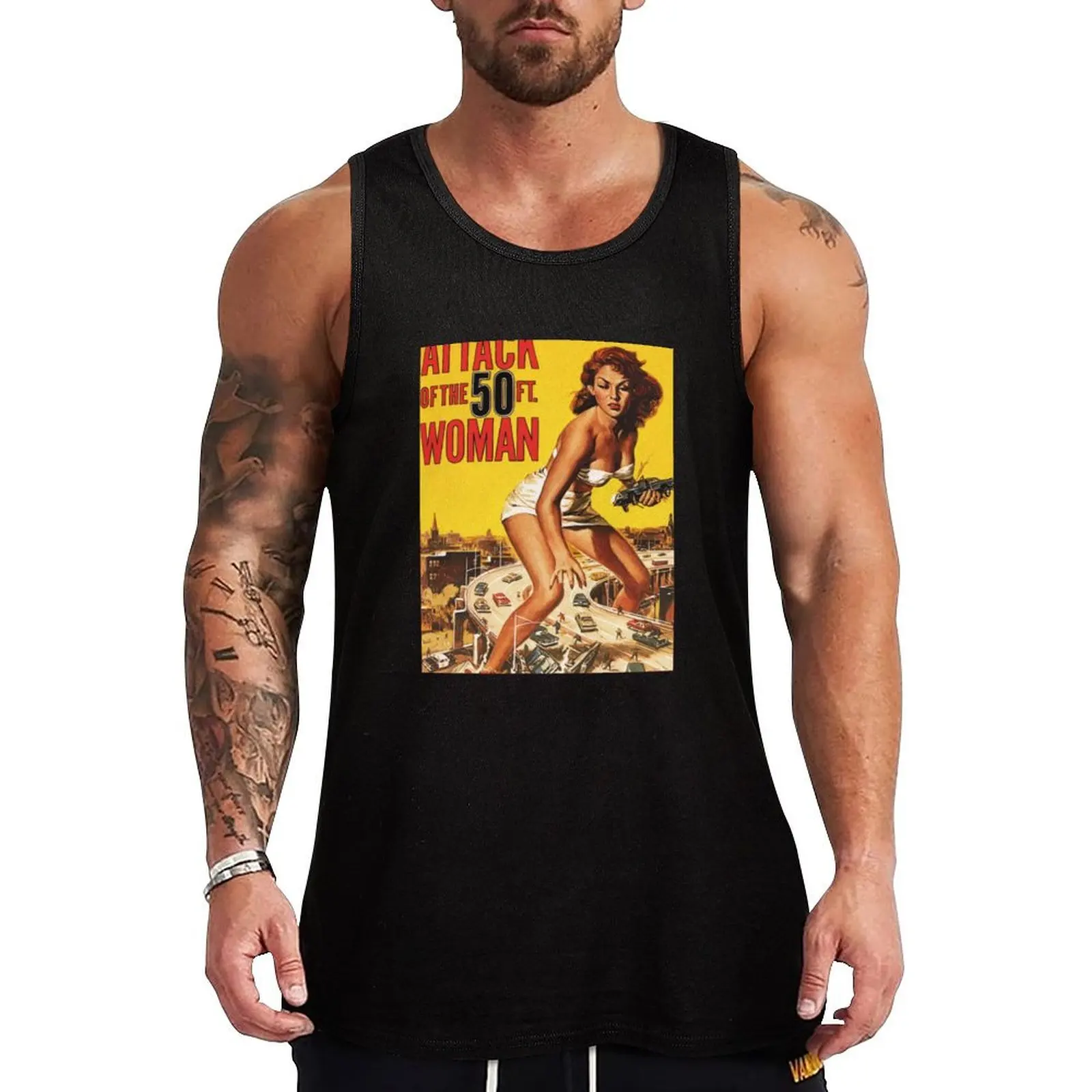 Attack of the 50Ft. Woman Movie , anime , men , women gifts funny kids fans movies music Tank Top