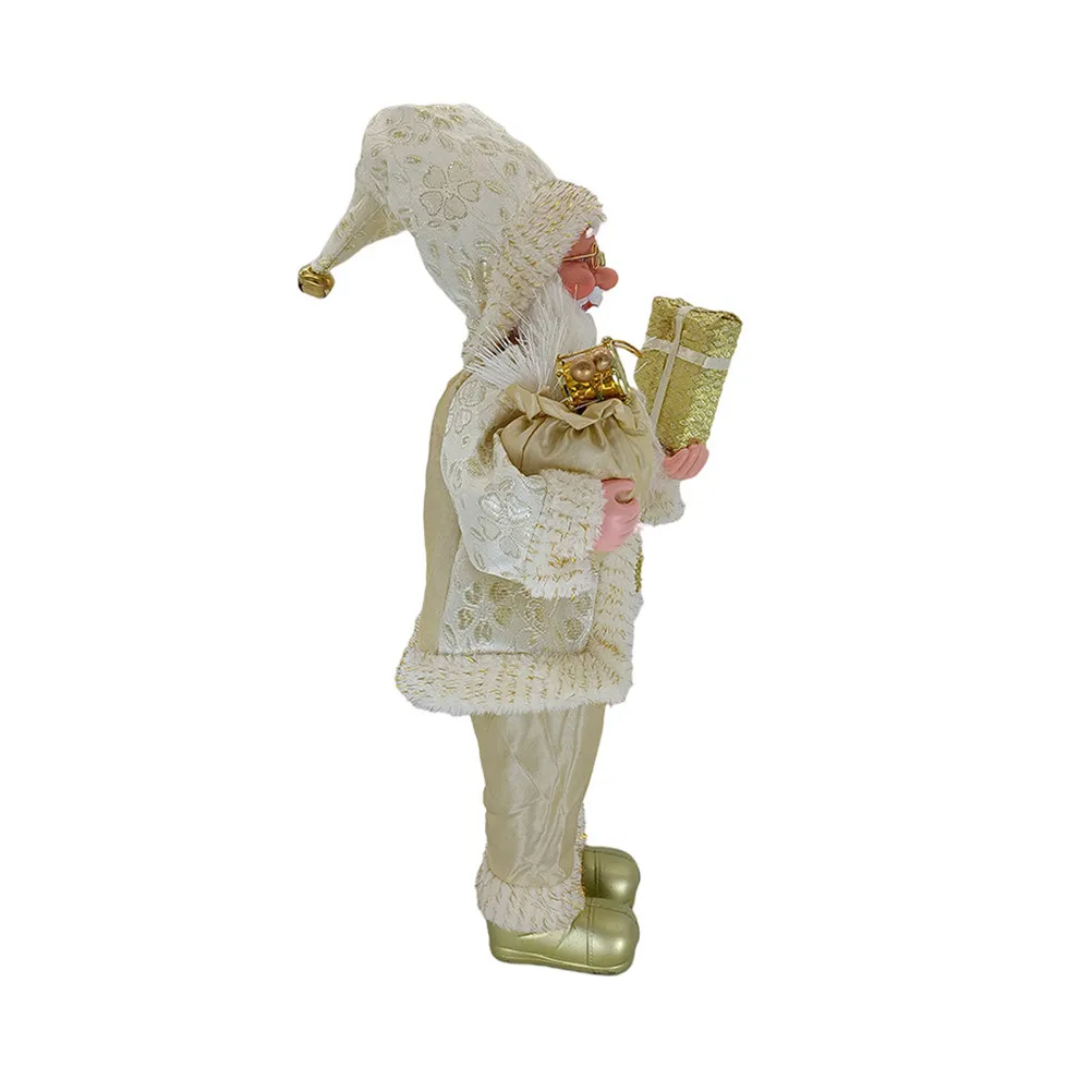 

Standing Santa Claus Christmas Decoration Festive Tabletop Ornament for Home Office Shop Window Xmas Scene Prop Desktop Decor
