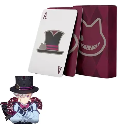 GenshinImpact Lyney Magic Poker Playing Cards Best Collection Game Cosplay Prop Accessories Fans Toys