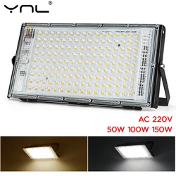 Outdoor Lighting Flood Light Foco LED Exterior Spotlight 50W 100W 150W AC 220V Waterproof IP65 Garden LED Projector Floodlight