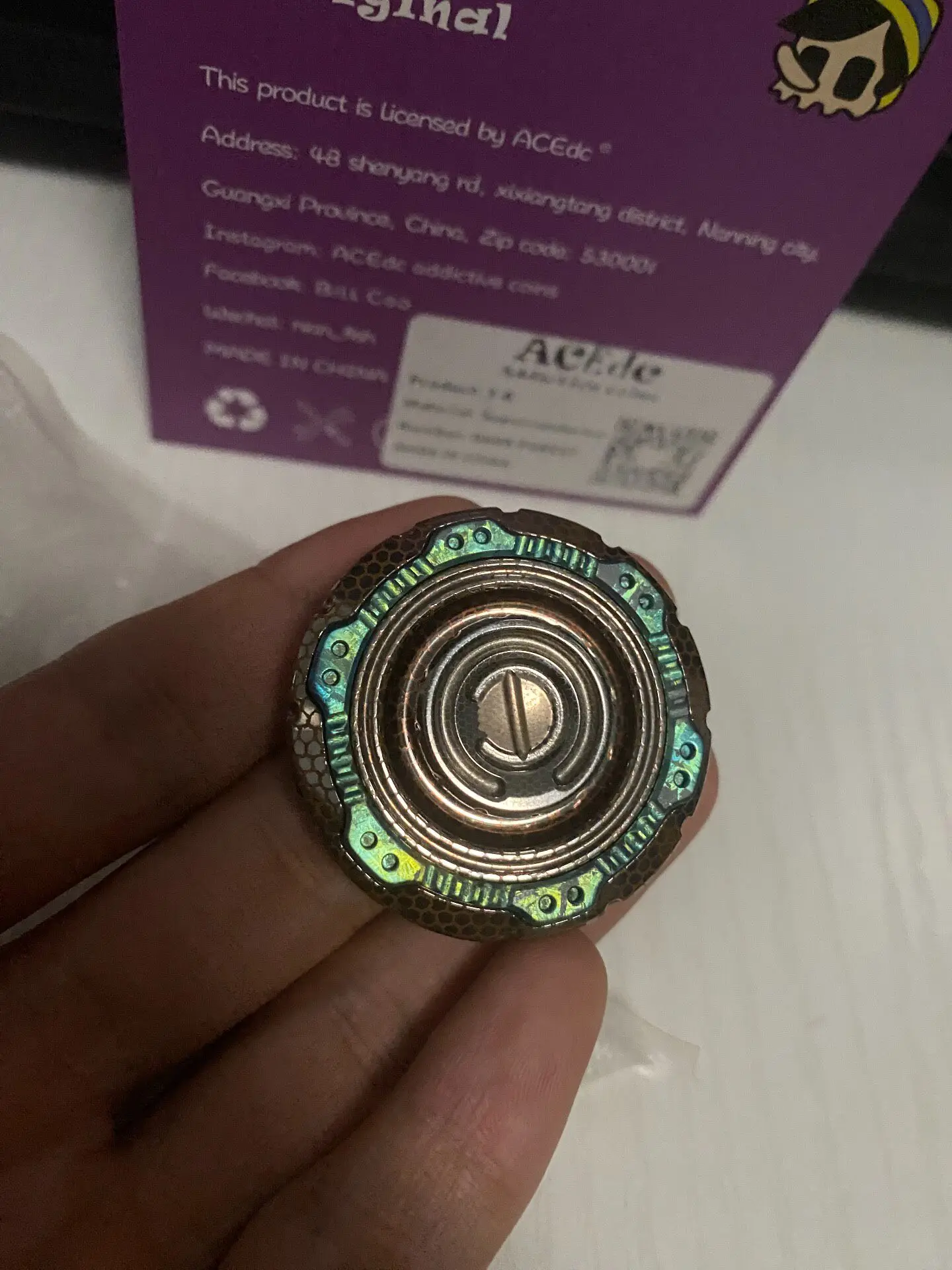used EDC Lao Cao ACEDC superconducting three body gyroscope EDC Desktop Decoration