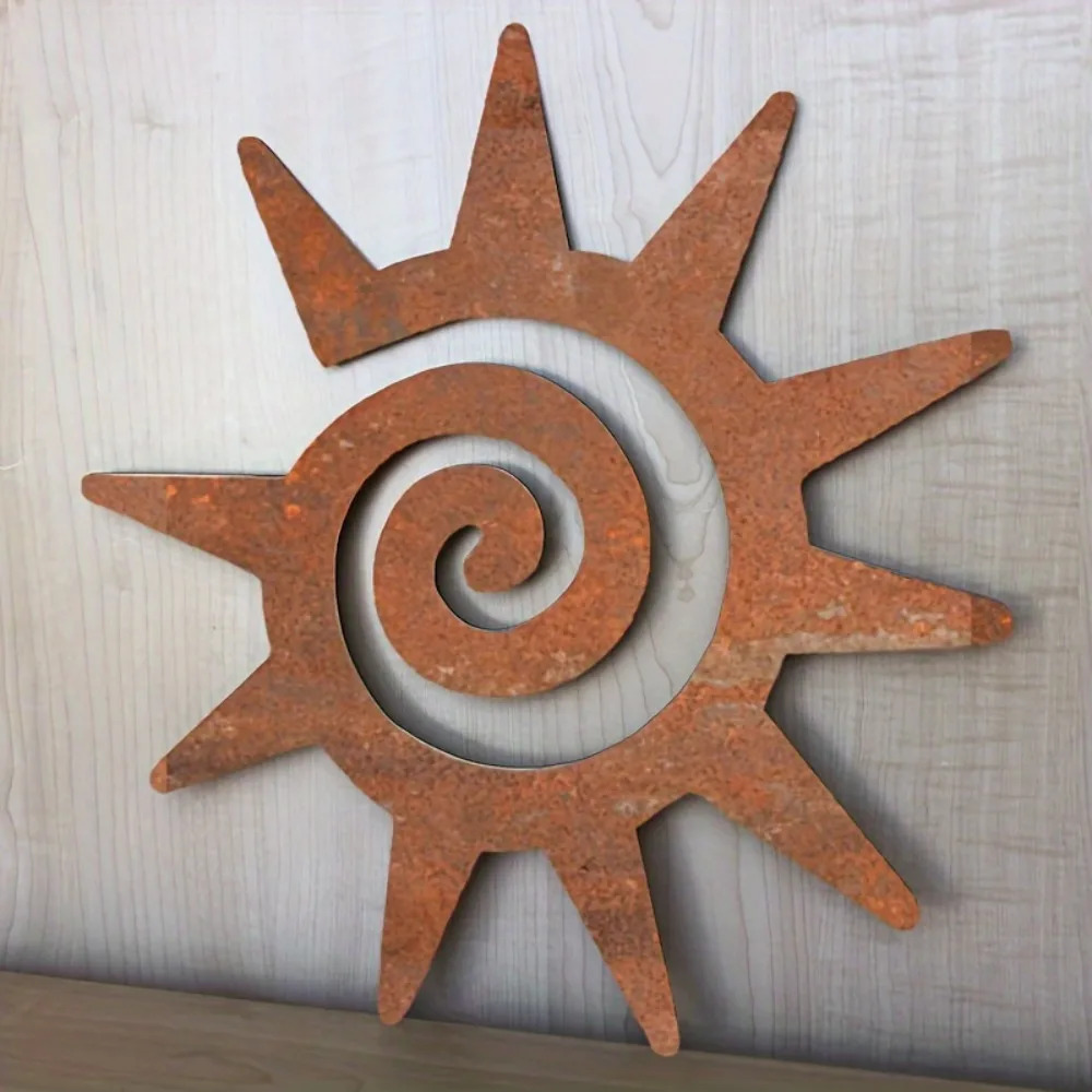 Rusty Metal Wall Art Kokopelli Sun 1pc Southwest Style Arizona Yard Accent New Mexico Housewarming Gift