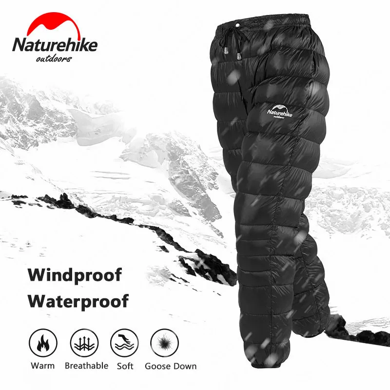 Naturehike Goose  5-~-5℃ Pants Waterproof Unisex Wear Mountaineering Camping 90% Down Warm Winter Outdoor Down Waterproof