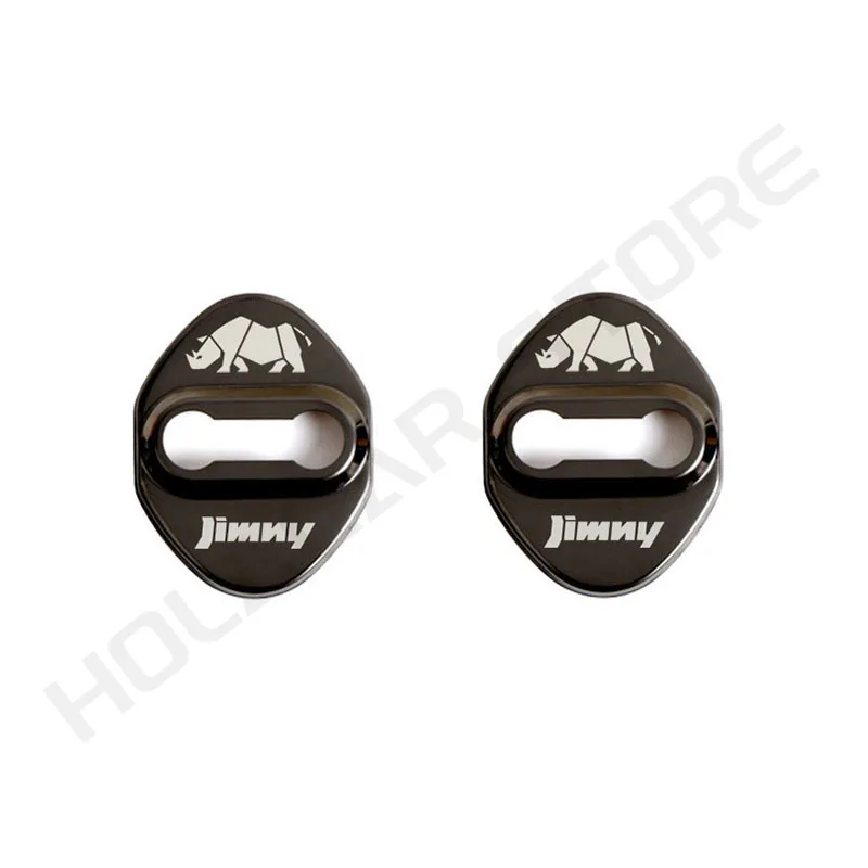 2 قطعة غطاء قفل باب السيارة حماية الملحقات لسوزوكي جيمي JB64 JB74 JC74 2019 2020 2021 2024 2025 3 باب و 5 أبواب #4