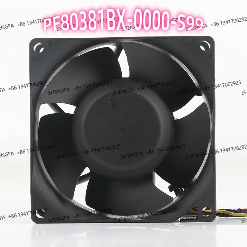 In-stock genuine product PF80381BX-0000-S99 12V 48W 4A 8038 80X80X38MM 8CM High-Pressure Boost Fan