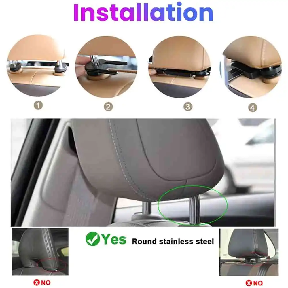 Android Bluetooth AirPlay New Headrest Monitor Display IPS Tablet Touch Screen For Car Rear Seat Player Movies/Netflix/Youtube image 5