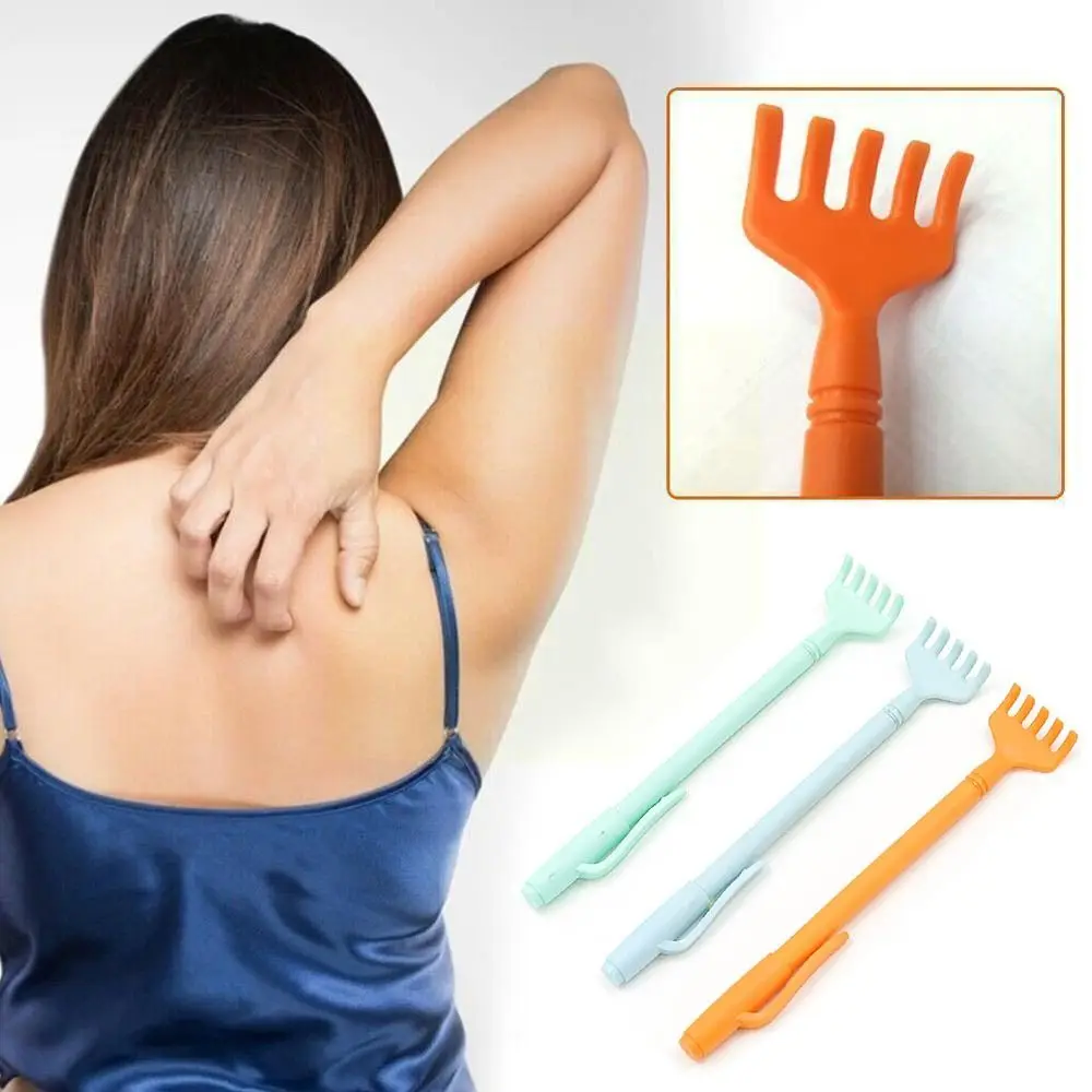 Pen Clip Type Back Scratcher Convenient Health Care Portable Back Massager Telescopic Itch Scratcher