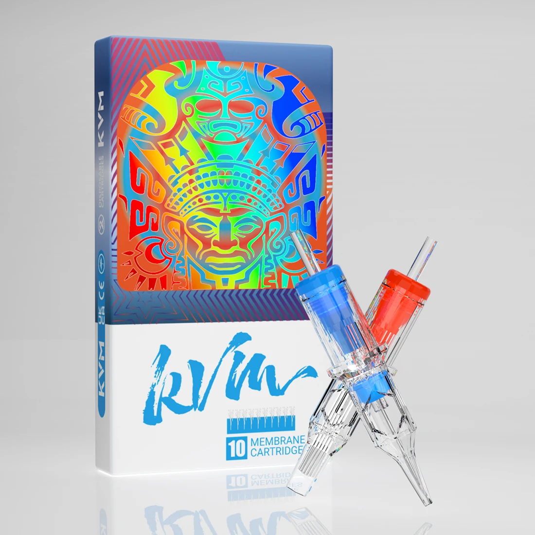 KVM 10PCS Tattoo Cartridge Needles Individual Package Sterile 304 Stainless Steel  Transparent Tattoo Needles Tattoo Supplies
