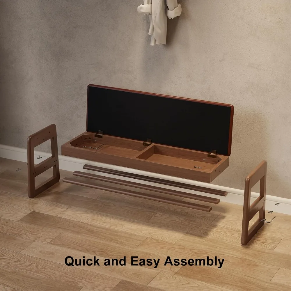 Leather Cushioned 2-Tier Shoe Bench with Flip-Top Storage for Entryway in Orange, 23.62 Inches