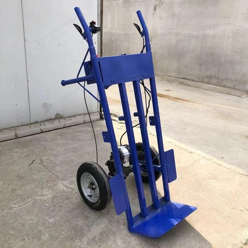 48V Electric Wheelbarrow Heavy Duty Power Trolley Farm Cart for Agriculture Construction Site Brick Material Transport Mountain