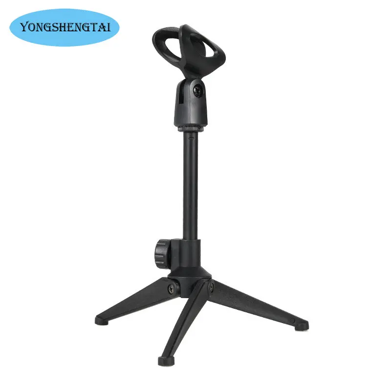 Desktop Microphone Stand Upgraded Adjustable Table   with Base ro  Holder  Clip for Podcasts Singing