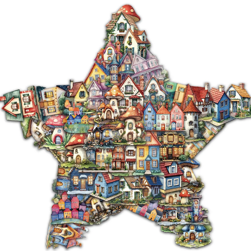 50PC Märchen Haus Kreative Graffiti Aufkleber Klassische kinder Aufkleber Sammelalbum Telefon Gitarre Skateboard Desktop Dekoration