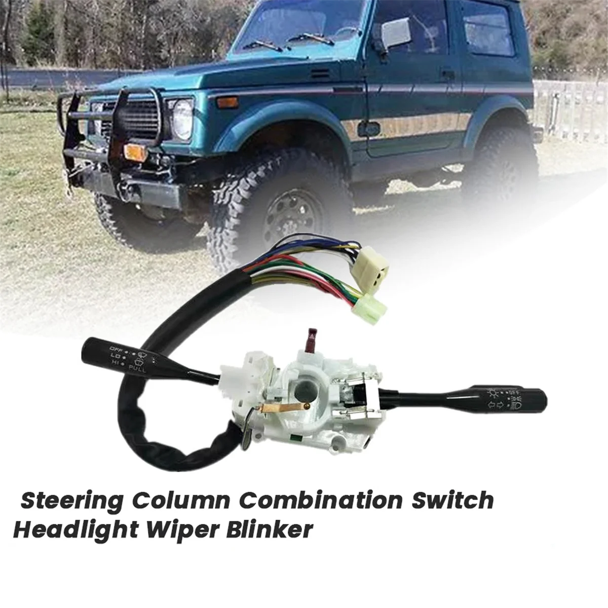 Car Steering Column Combination Switch Headlight Wiper Blinker 37400-80022 for Suzuki Samurai 1985-1995 37400M84322