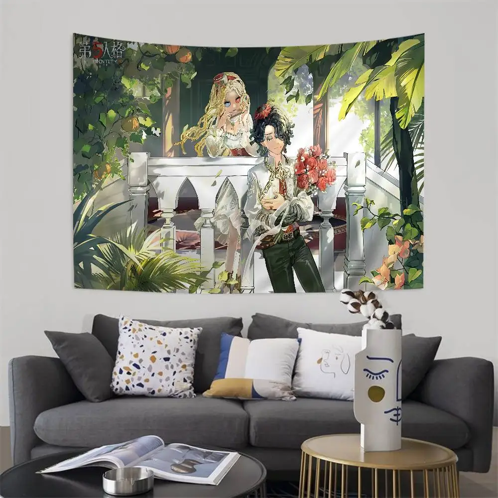 Horror Game I-Identity V Printed Large Wall Tapestry Hanging Tarot Hippie Wall Rugs Dorm Home Decor