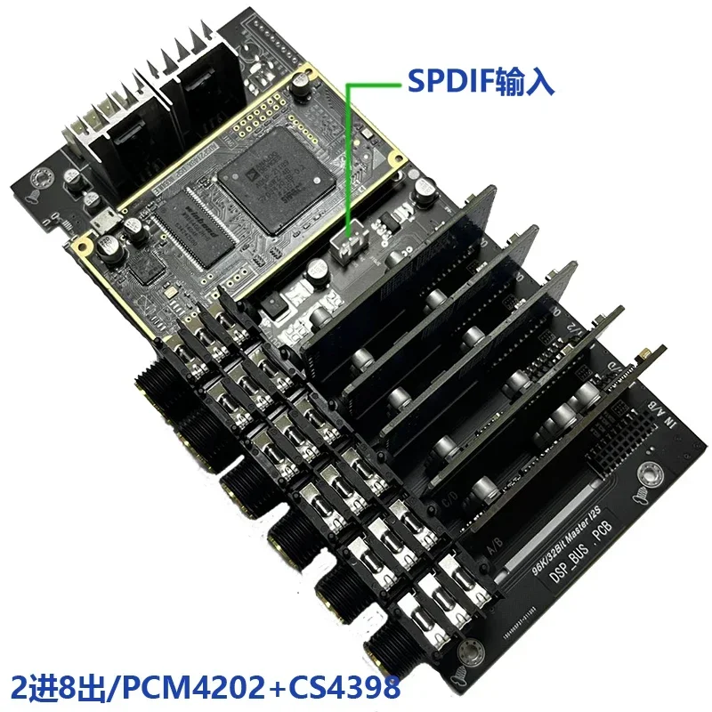 for Nvarcher ADSP-21489 DSP Development Moudle ADC PCM180 Input DAC PCM1798 CS398 Output Board  6 / 8  Processor