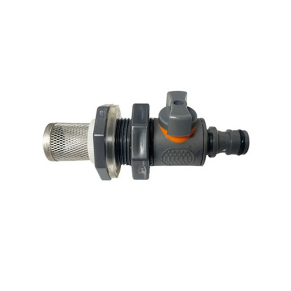 PVC IBC Water Tank Adapter Shut-Off Ball Valve Leakproof Rain Barrel Hose Connector Flow Control Quick Connector