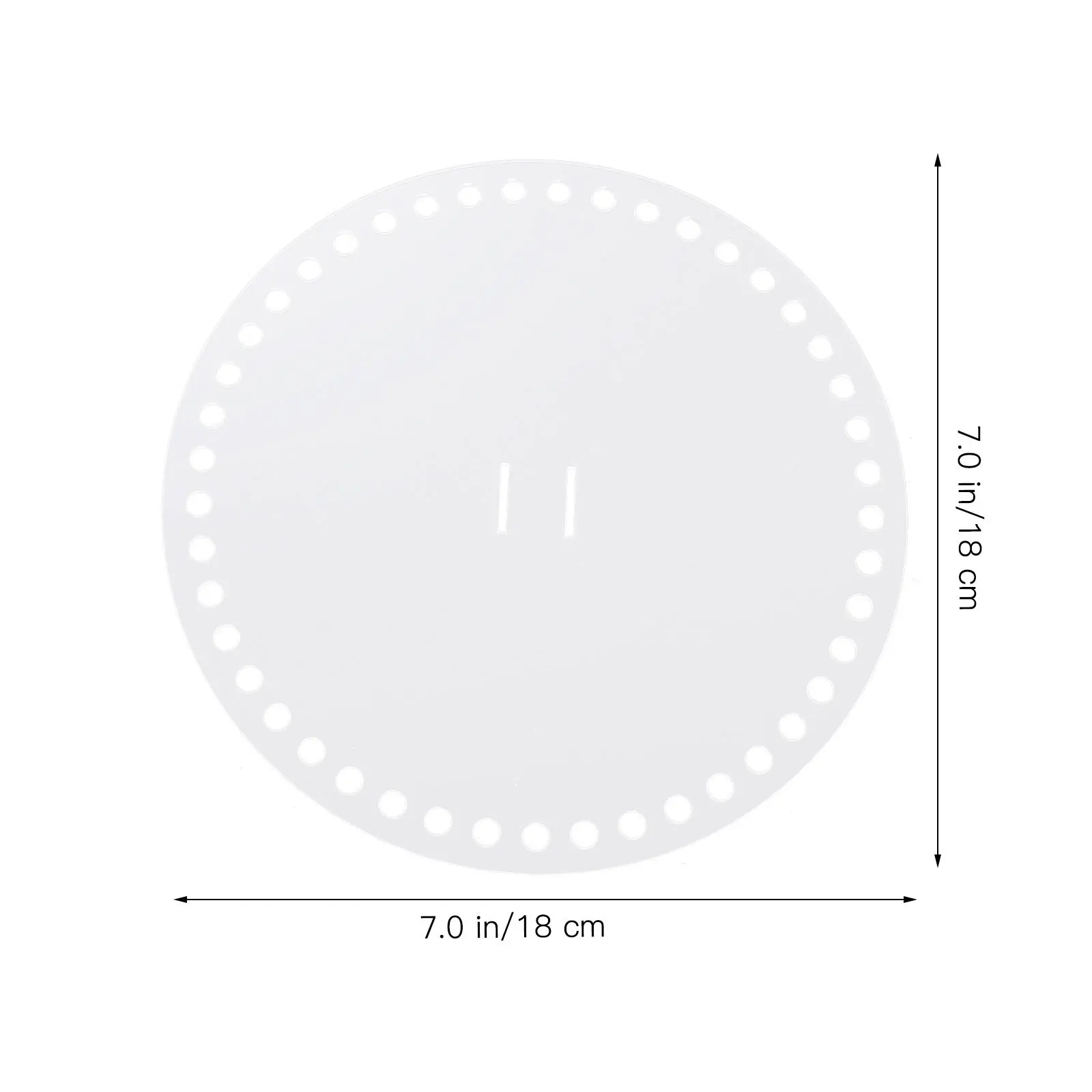 

8Pcs Acrylic DIY Bag Material Transparent Durable Board Smooth Edges Tools for Handmade Crochet Woven Bags DIY Bag Material