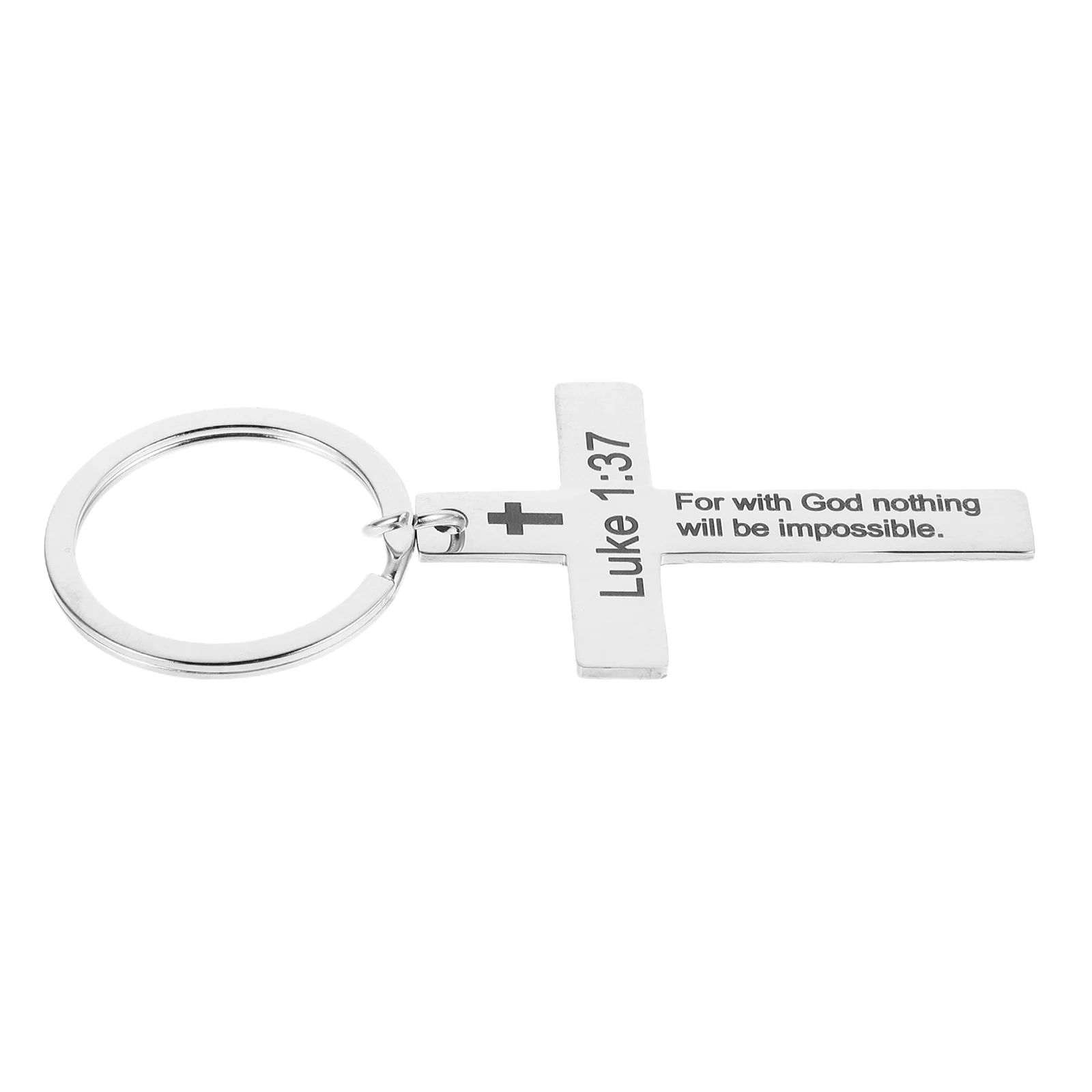

Stainless Steel Cross Keychain Men Women Bag Pendant Friendship Gift Vintage Key Ring Car Decorative Pendant Keychains For