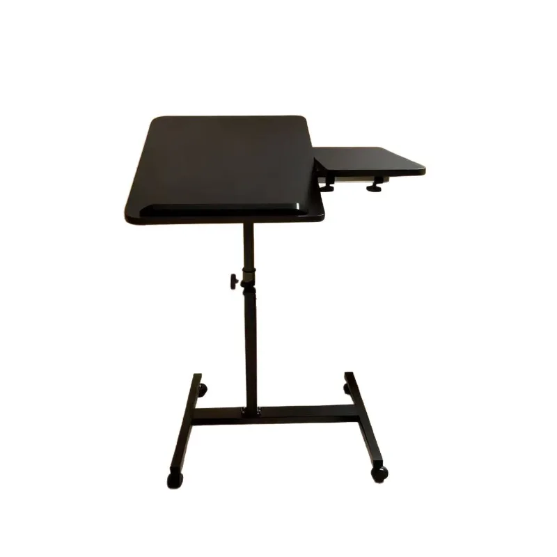 Household mobile folding small lifting table adjustable rollover small bedside table new folding edge few small computer table