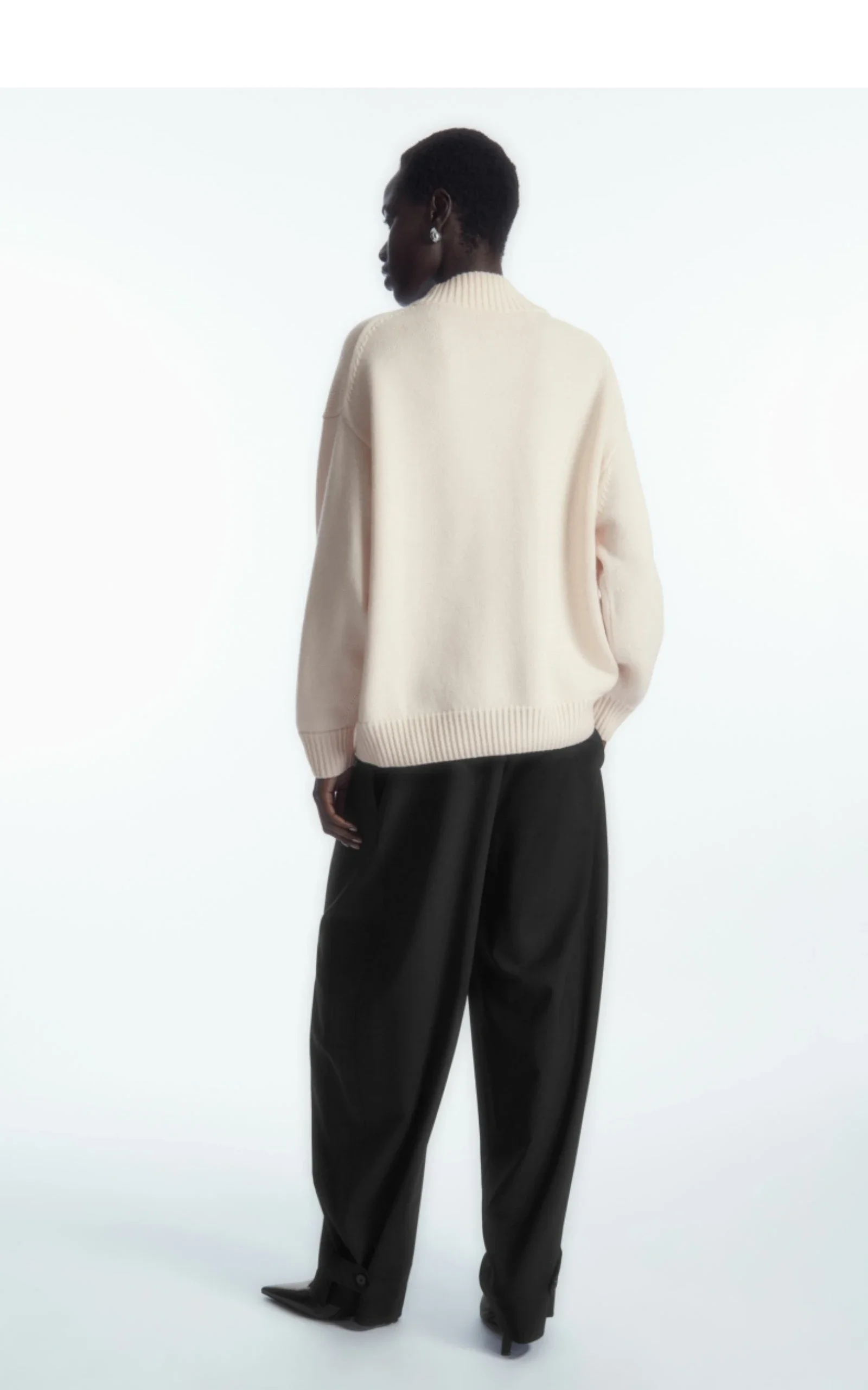 Ethereal Costume 2025 YAZHIMEI winter new style of Women's casual Loose-fitting V-neck wool blend ribbed knitted cardigan
