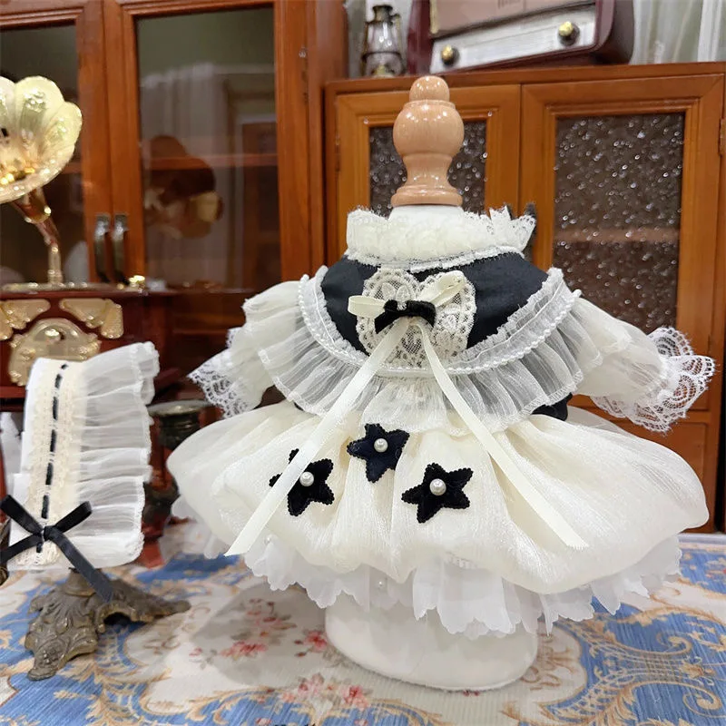 10cm cotton doll clothes 15cm 20cm 40cm cotton doll dress, pretty 50-50cm reborn doll dress free shipping