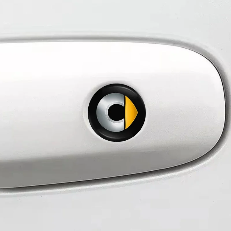 Car Door Lock Keyhole Protective Cover Stickers Key Hole Decals Car Accessories For Smart Fortwo Forfour 451 453 450 452 454