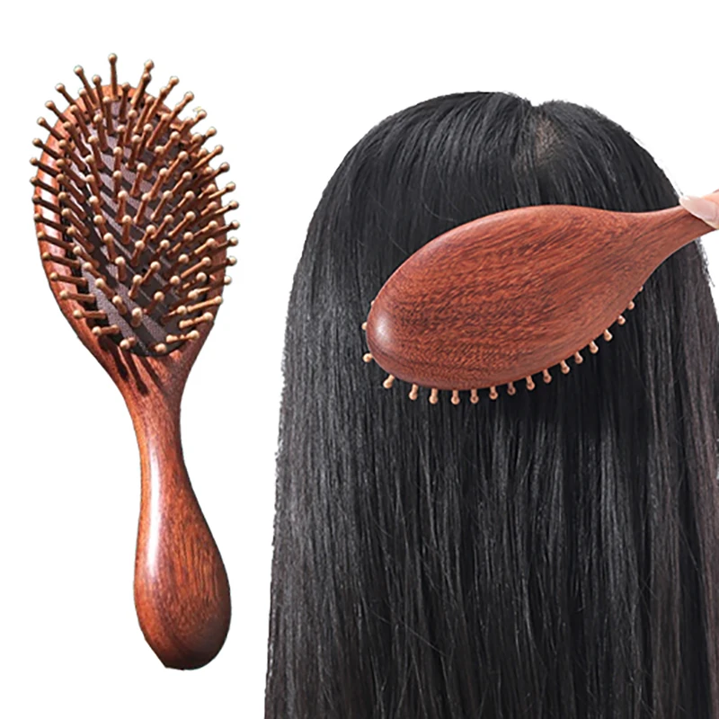

1 шт., расческа из сандалового дерева, профессиональная здоровая подушка-лопатка, массажная щетка от выпадения волос, расческа для волос, уход за кожей головы, здоровье