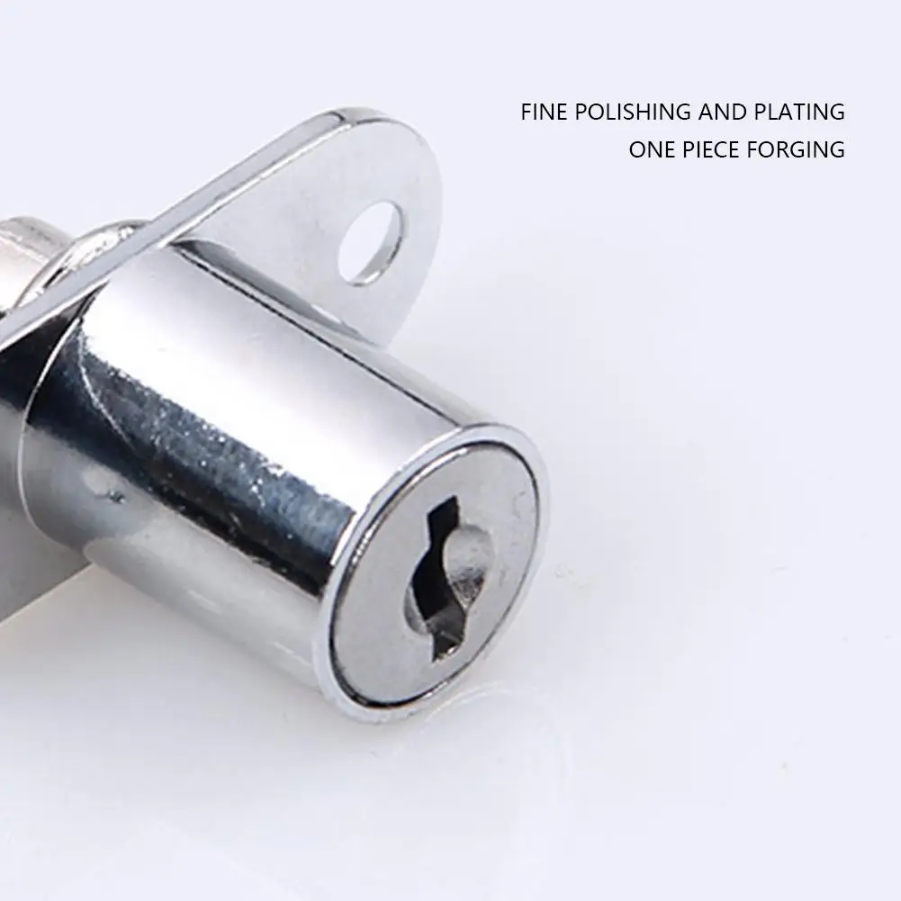 

16/19mm Cabinet Lock Stable File Cabinet Locks Furniture Hardware (Silver 19mm)