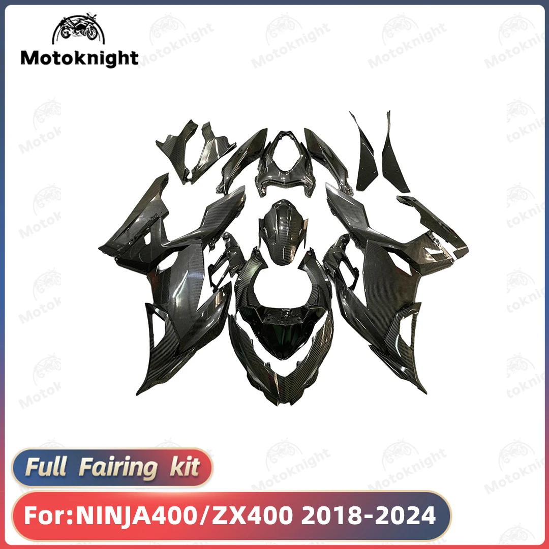 

Motorcycle Whole Fairings Kits fit For Ninja400 EX400 EX Ninja 400 2018 2019 2020 2021 2022 2023 full Carbon Fibre Paint