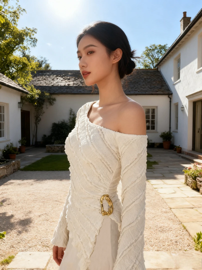 

NUOMICI элегантный трикотаж, женский топ, облегающая футболка с длинными рукавами, женская одежда с косым воротником, вечерняя рубашка для торжественных случаев, новинка