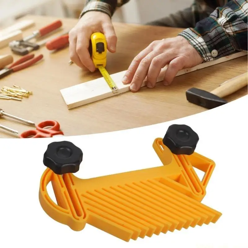 A2BE Woodworking Board Set Router Table Sawing Yellow Carpentry Aid Hand Tool Vertical Board for Router Table Application