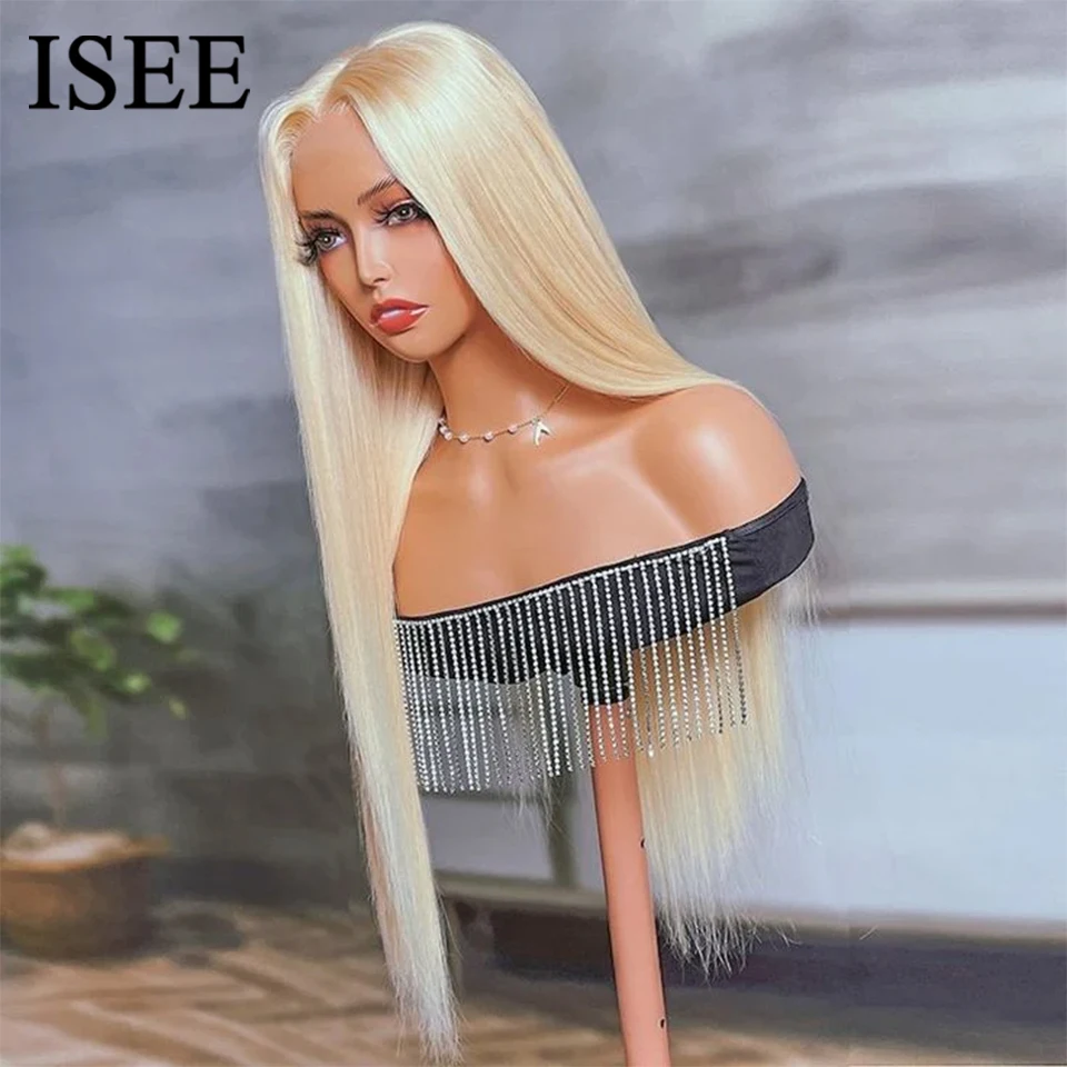 

ISEE 613 Straight Wear Go Glueless Wigs With Pre Cut Lace Natural Hairline 6x4 HD Lace Closure Wigs Preplucked Wigs Ready To Go