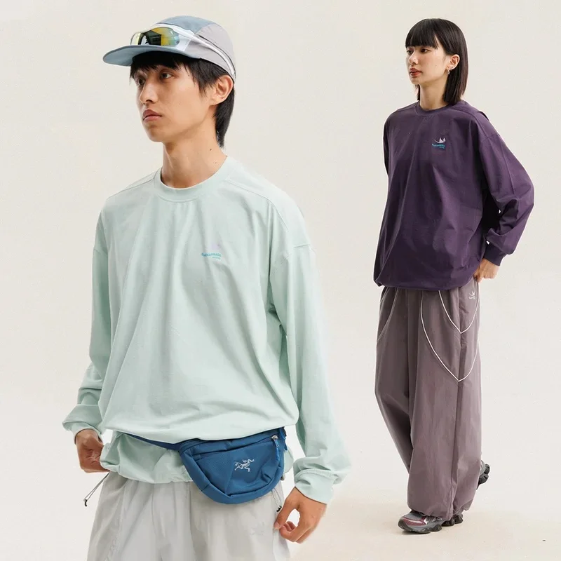 Men Women Outdoor Sport Loose Casual Quick Dry Long Sleeve T-shirt Couple Streetwear T Shirts Tops Cityboy Tshirt