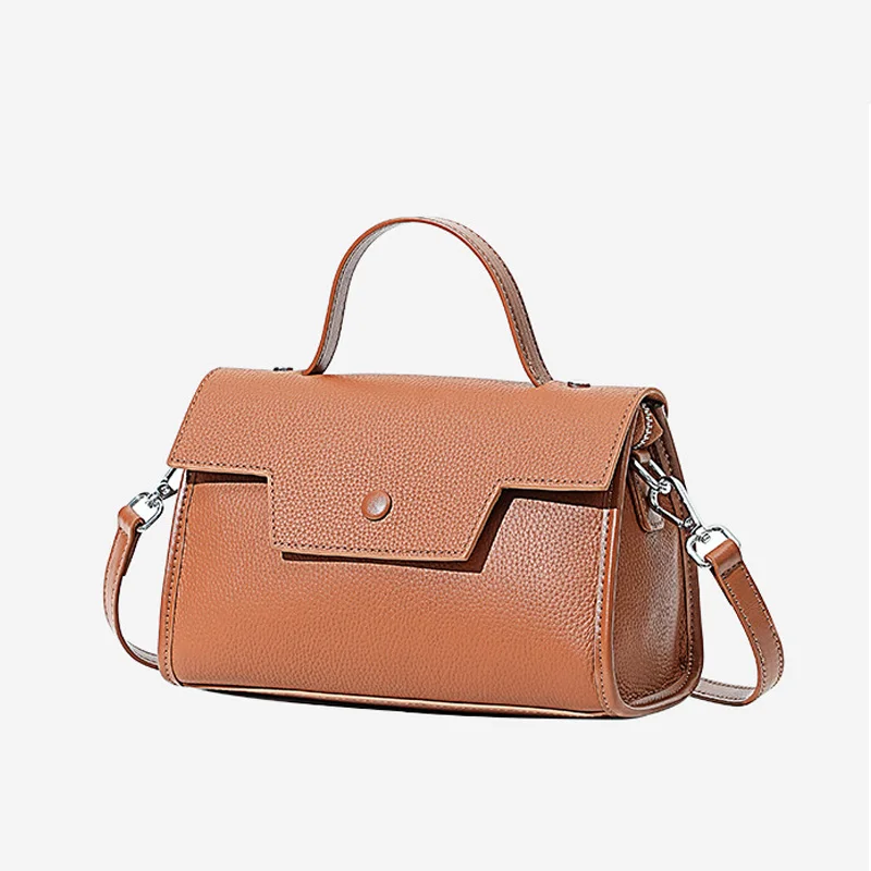 Leisure Female Luxury Genuine Leather Square Handbag Soft Comfortable Cowhide Leather Women Messenger Bags New Lady Shoulder Bag