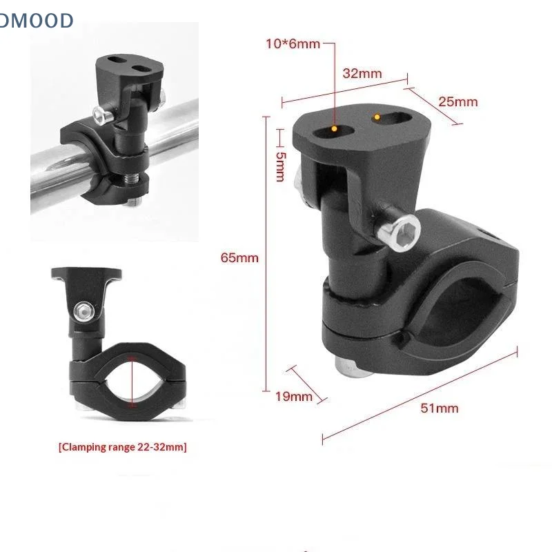 【CR】1Pcs Aluminum Alloy Clamp Bracket 360 Degree Adjust Easy Install For Bike Flashlight