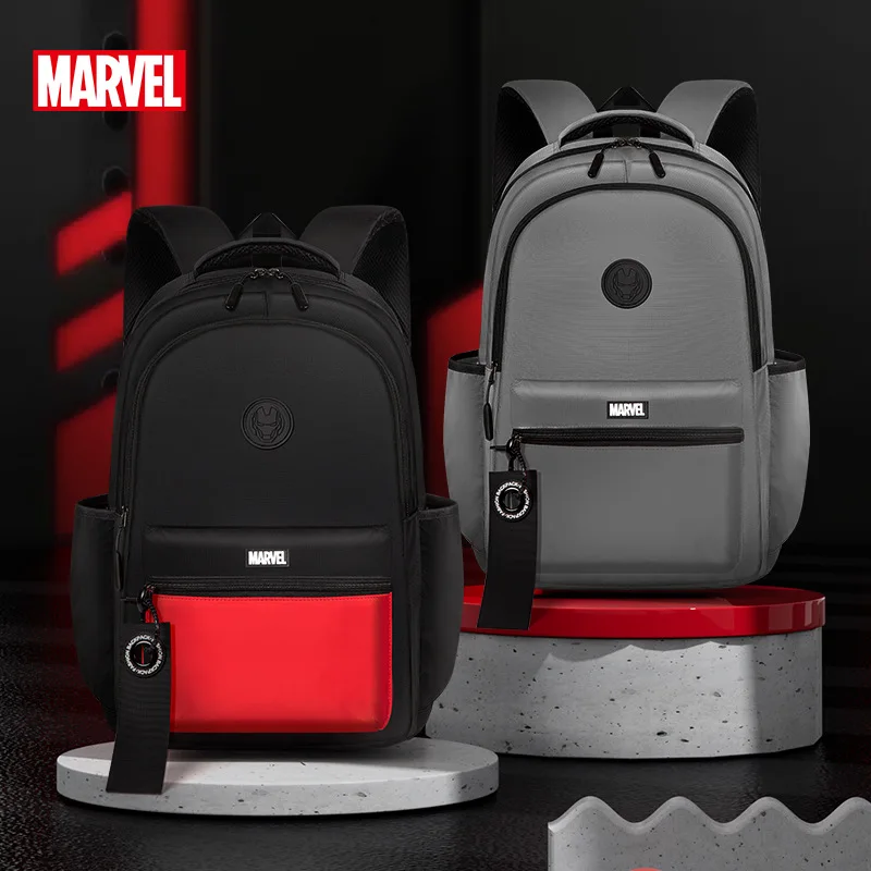 

Marvel Leisure Boy School Bag Travel Middle High Student Shoulder Orthopedic Backpack Iron Man Large Capacity Light Mochilas