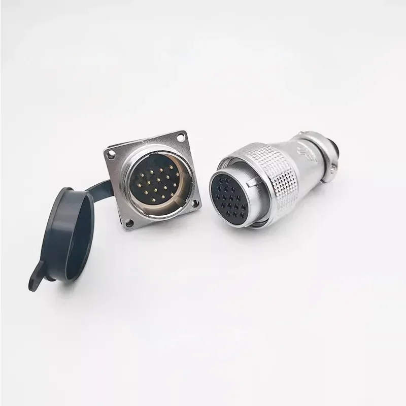 28mm PLS28-2/3/4/5/7/8/10/12/14/16/17/19/20/24/26 Pin Metal Aviation Socket Plug Female Male Connector view 6