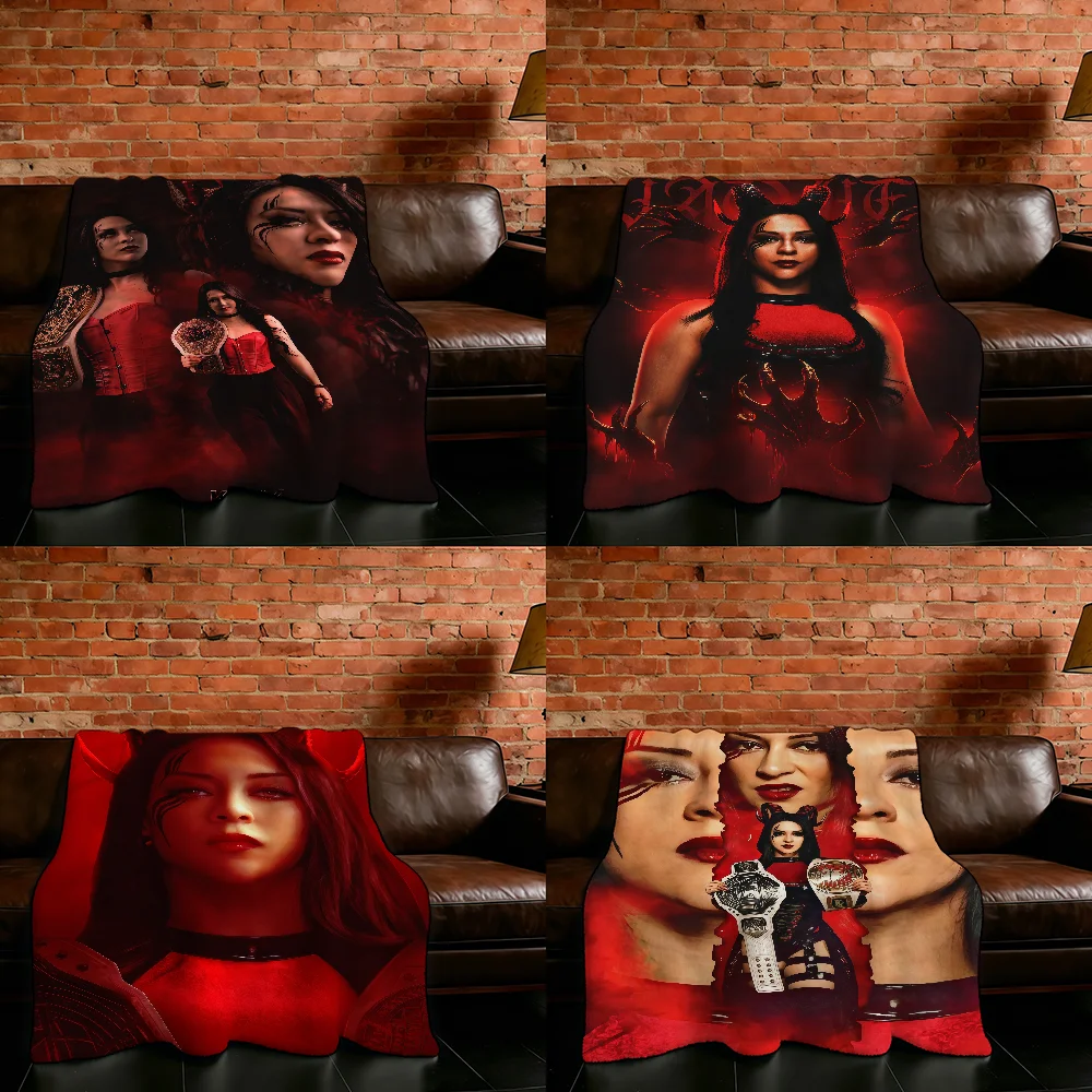 S-Stephanie V-Vaquer Wrestler Blanket Flannel Warm Soft Throw Blanket For Room Sofa Childish Birthday Gifts