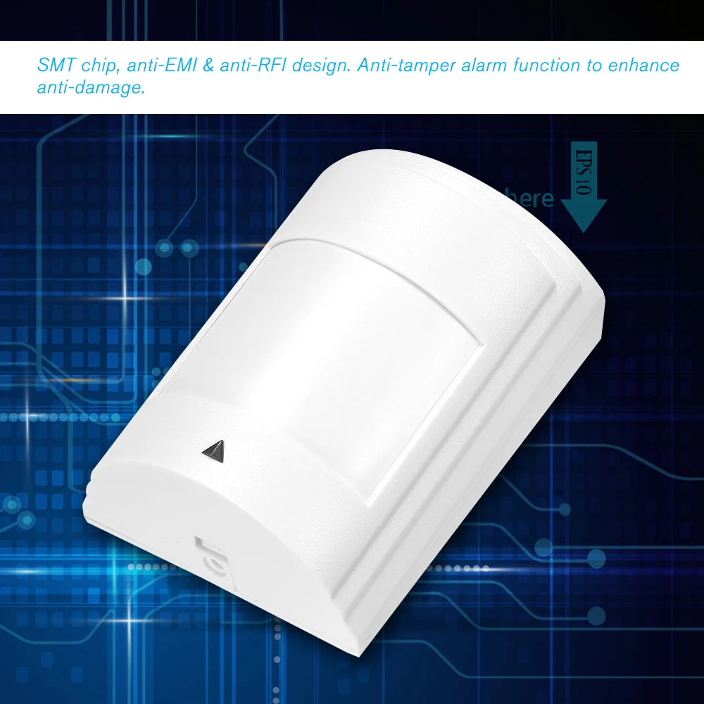 Security Alarm System Wired PIR Motion Sensor Passive Infrared Detector for Home Burglar Intrusion Prevention Detector