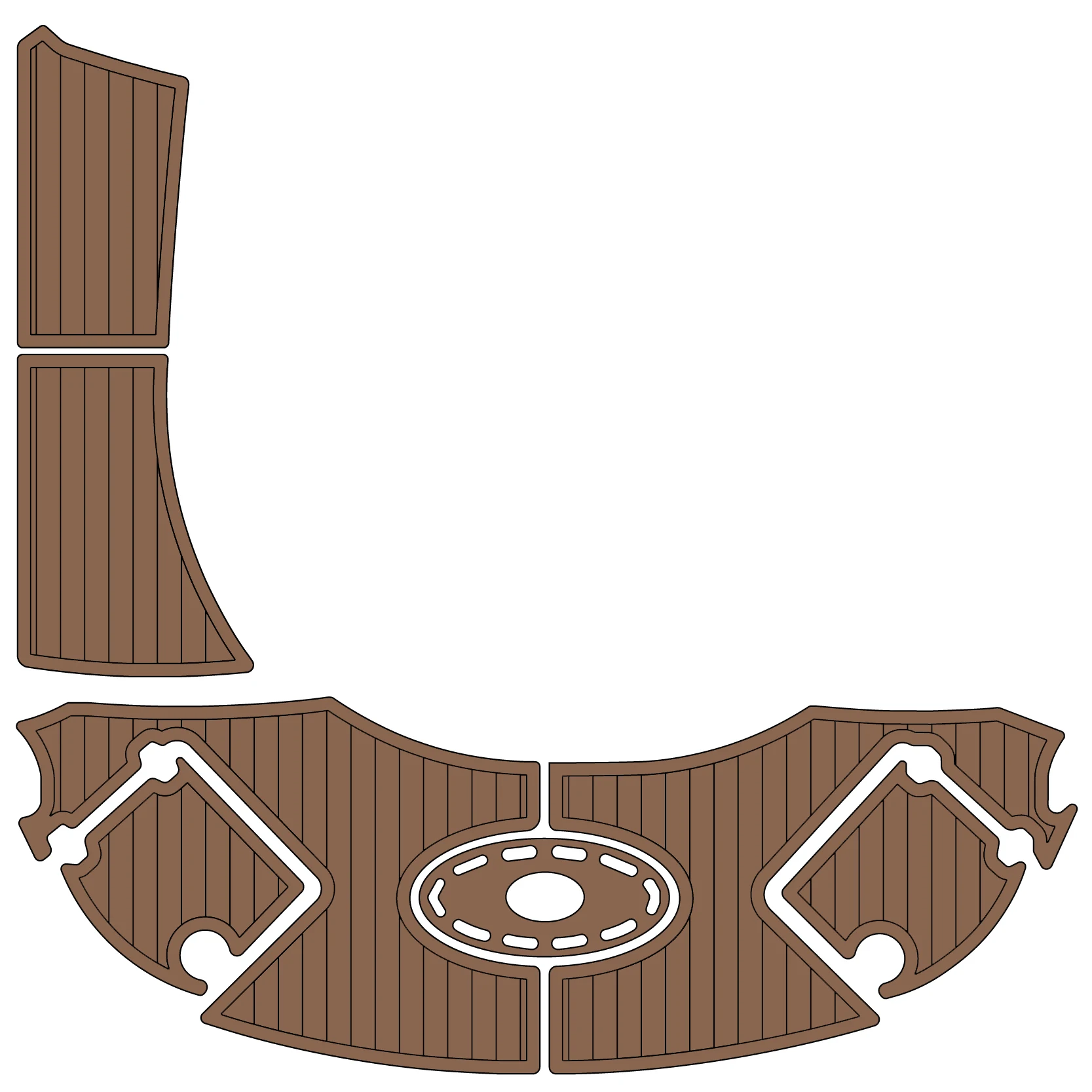 Customizable Marine Grade EVA Boat Deck Non-Slip Pad for 2007 Chaparral 276 SSX - Various Colors & Perfect Fit