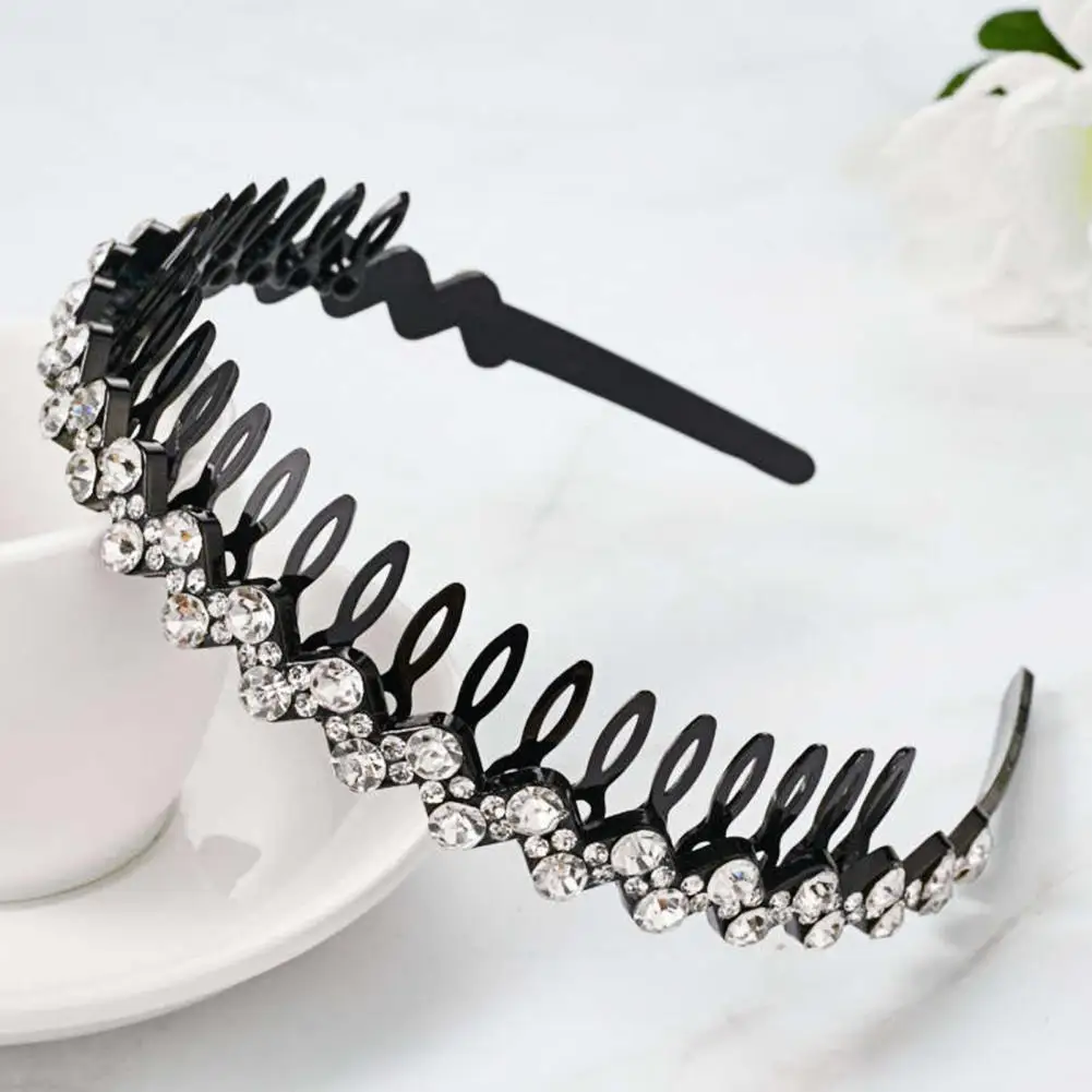 Women  Chic Anti-slip Tooth Women Hair Hoop Gift Headband Stable   for Party