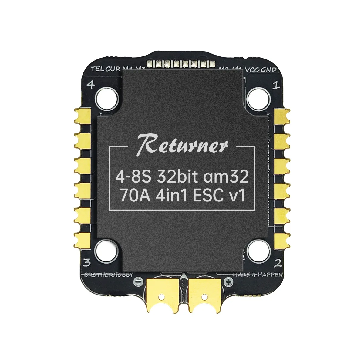 

Returner 4-8S 32bit am32 70A 4in1 ESC V1 Электронный регулятор скорости Chuanyue «четыре в одном»