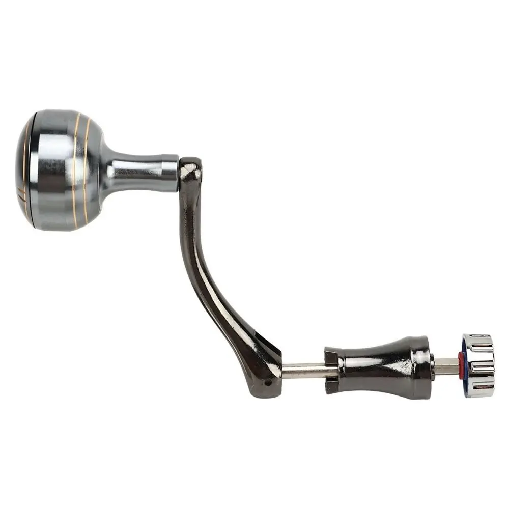 Aluminum Alloy Fishing Reel Rocker Arm Smooth Surface Ball Grip Fishing Spinning Reel Handle Hex Shaft Reel Replacement Handle