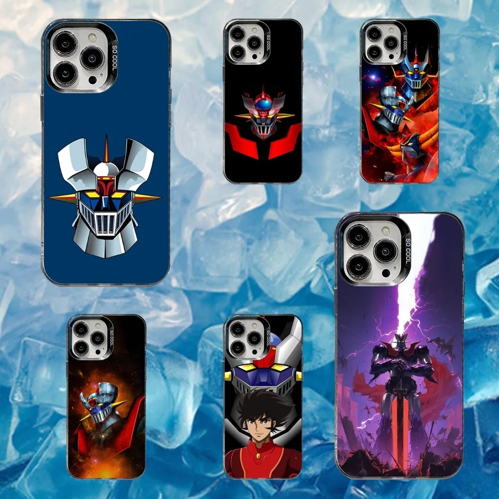 

M-Mazinger Z Robot Phone Case For iPhone 16,15,14,13,12,11,Mini,Pro,SE,MAX White Matte Shockproof Cover
