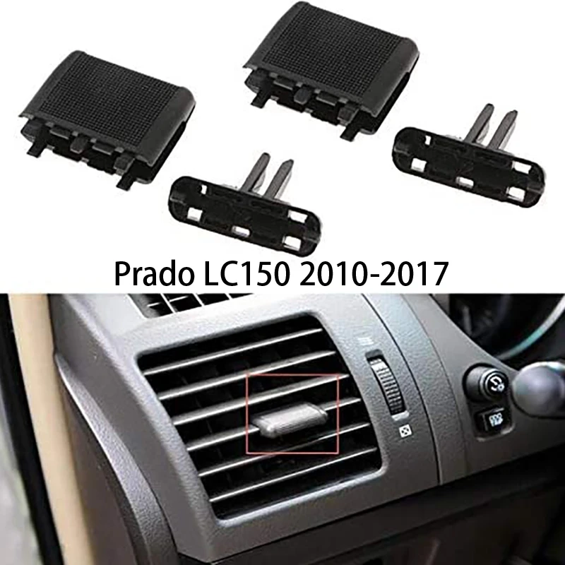 2Pcs Car Center Dash A/C Air Vent Outlet Tab Clip Repair Kit for Toyota Prado LC150 2010-2017