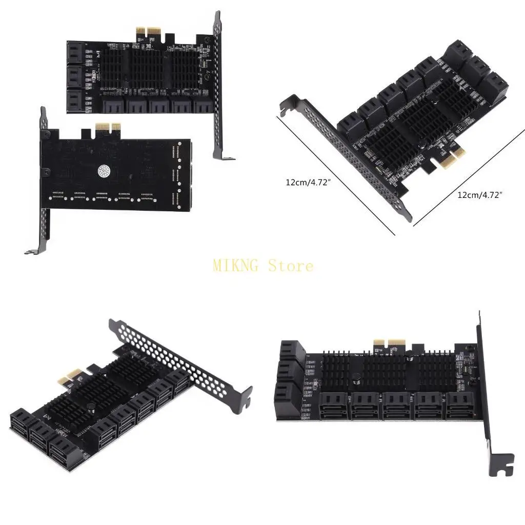 

Карта расширения PCIE 1X на SATA3.0 PCIE на 16 портов SATA3.0 Адаптер ControllerCard лучшая распродажа