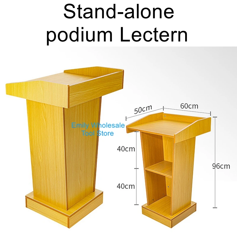 Primary and secondary school classroom lectern teacher multifunctional wooden lectern teacher podium